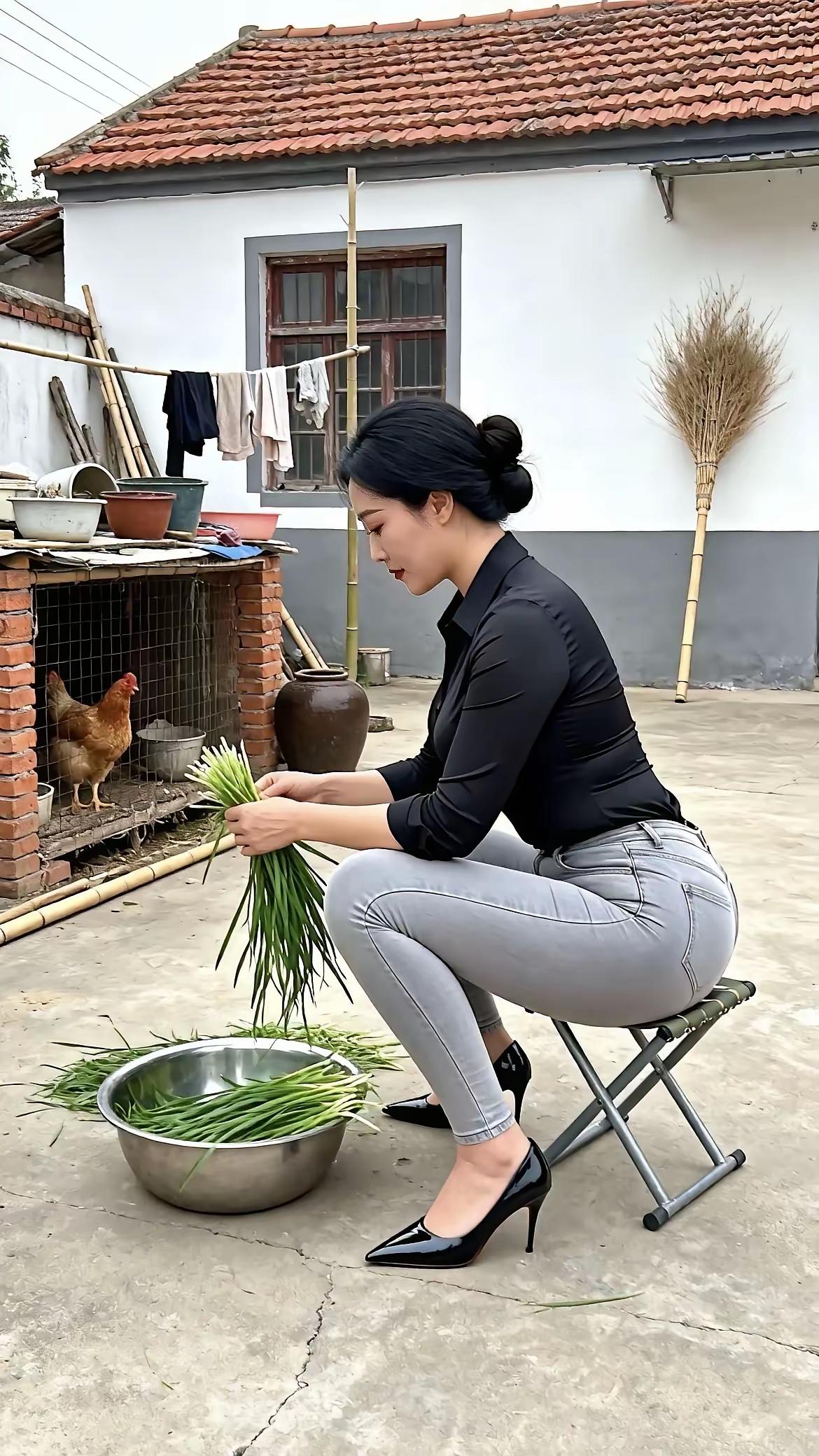 都市丽人下厨记：田间劳作，尽显自然之美