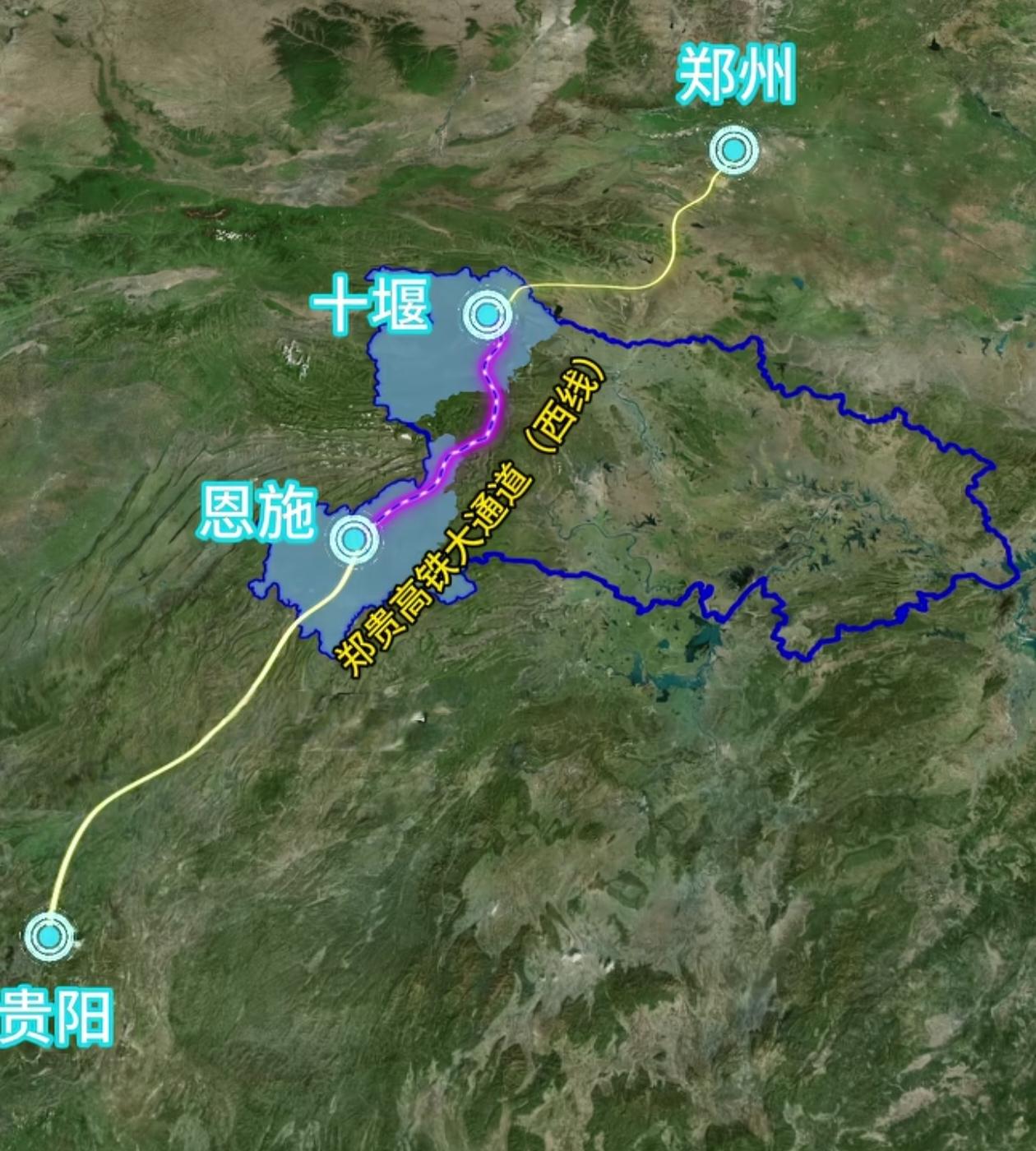 这条高铁的建成，将形成武汉到十堰、恩施的铁三角大环线正式成形！湖北全域将真正迈入
