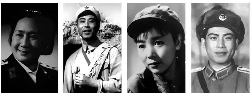 上世纪五、六十年代，八一电影制片厂这四位当红电影演员都主演、参演了许多部电影，
