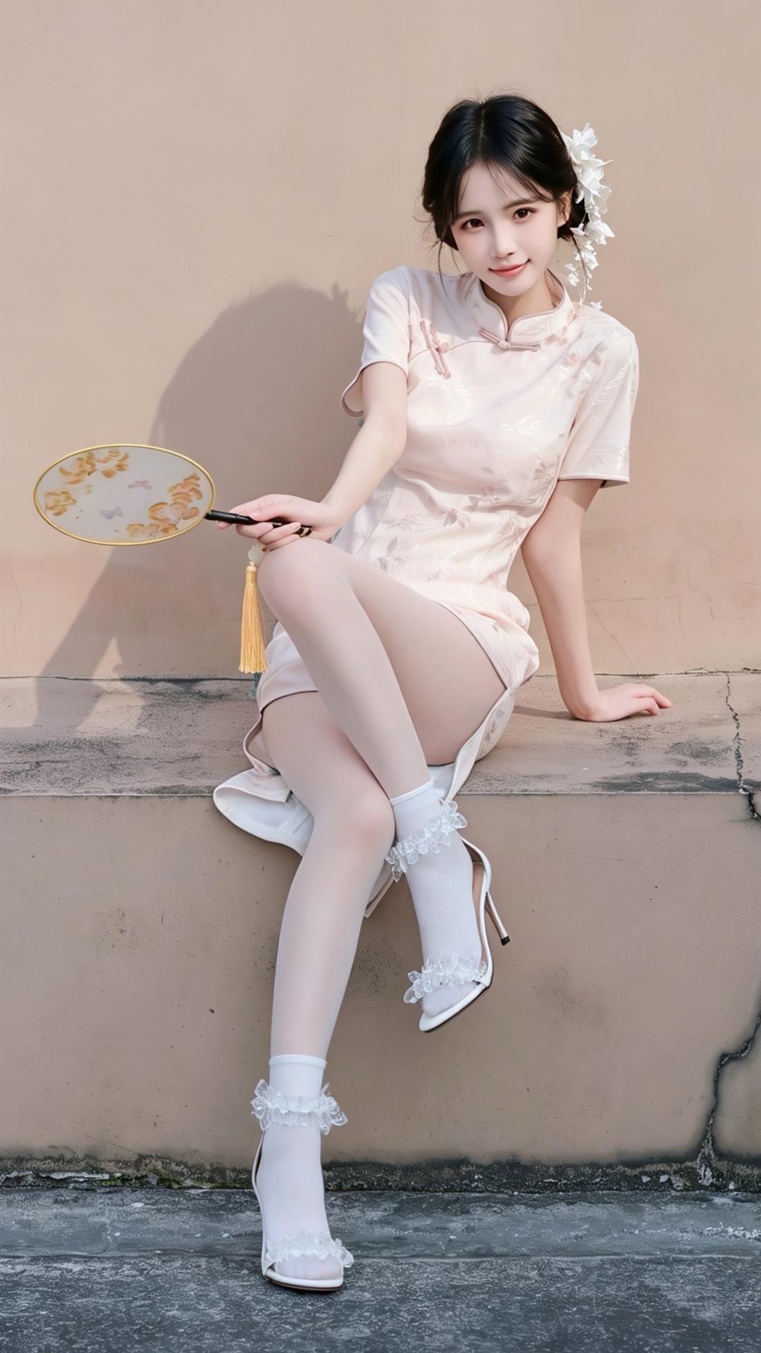 夏日穿搭日常款旗袍清新复古旗袍少女感