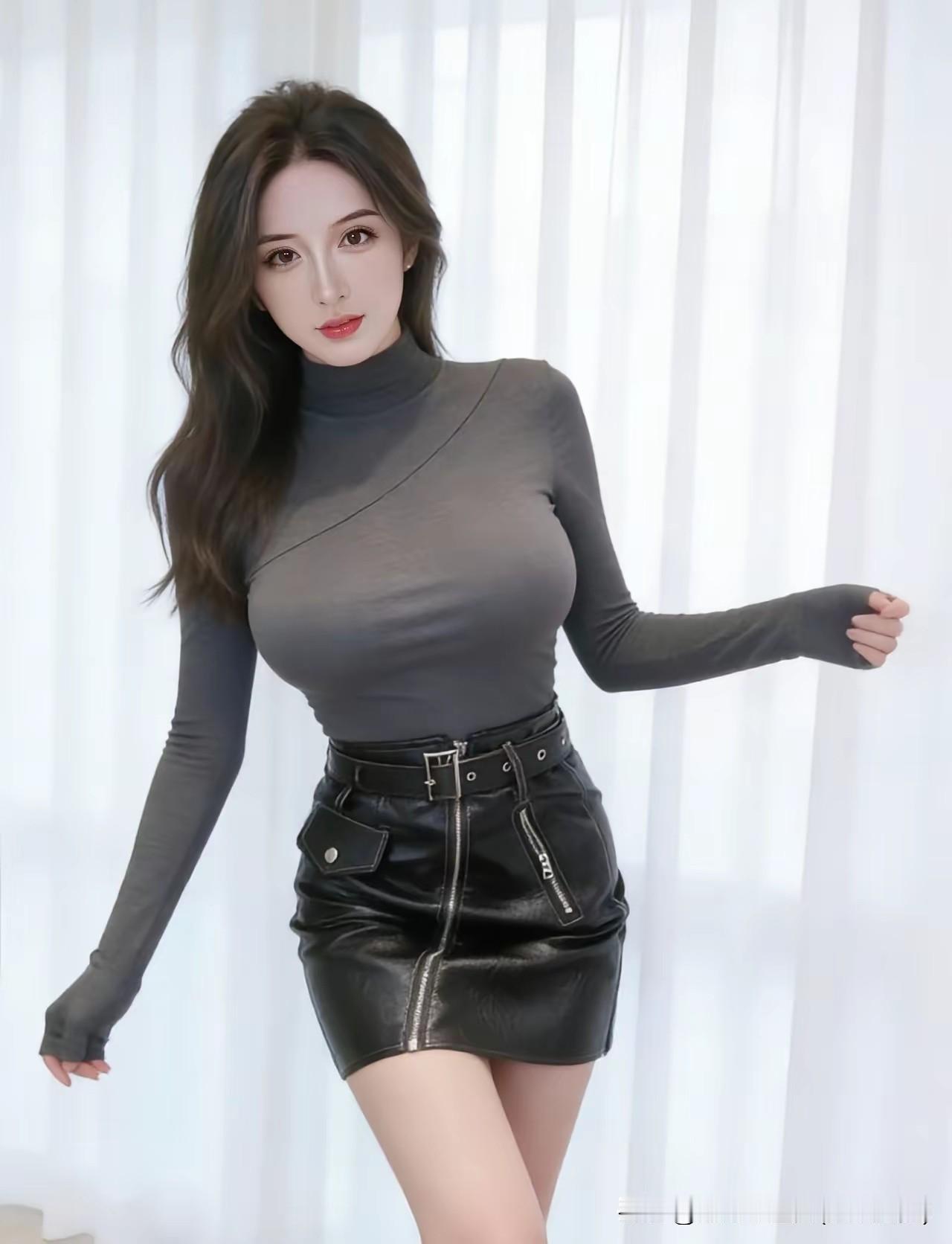 她们的身材能更好地撑起各种款式的衣服，穿搭选择更丰富。短裙穿搭，长裙穿搭，包臀裙