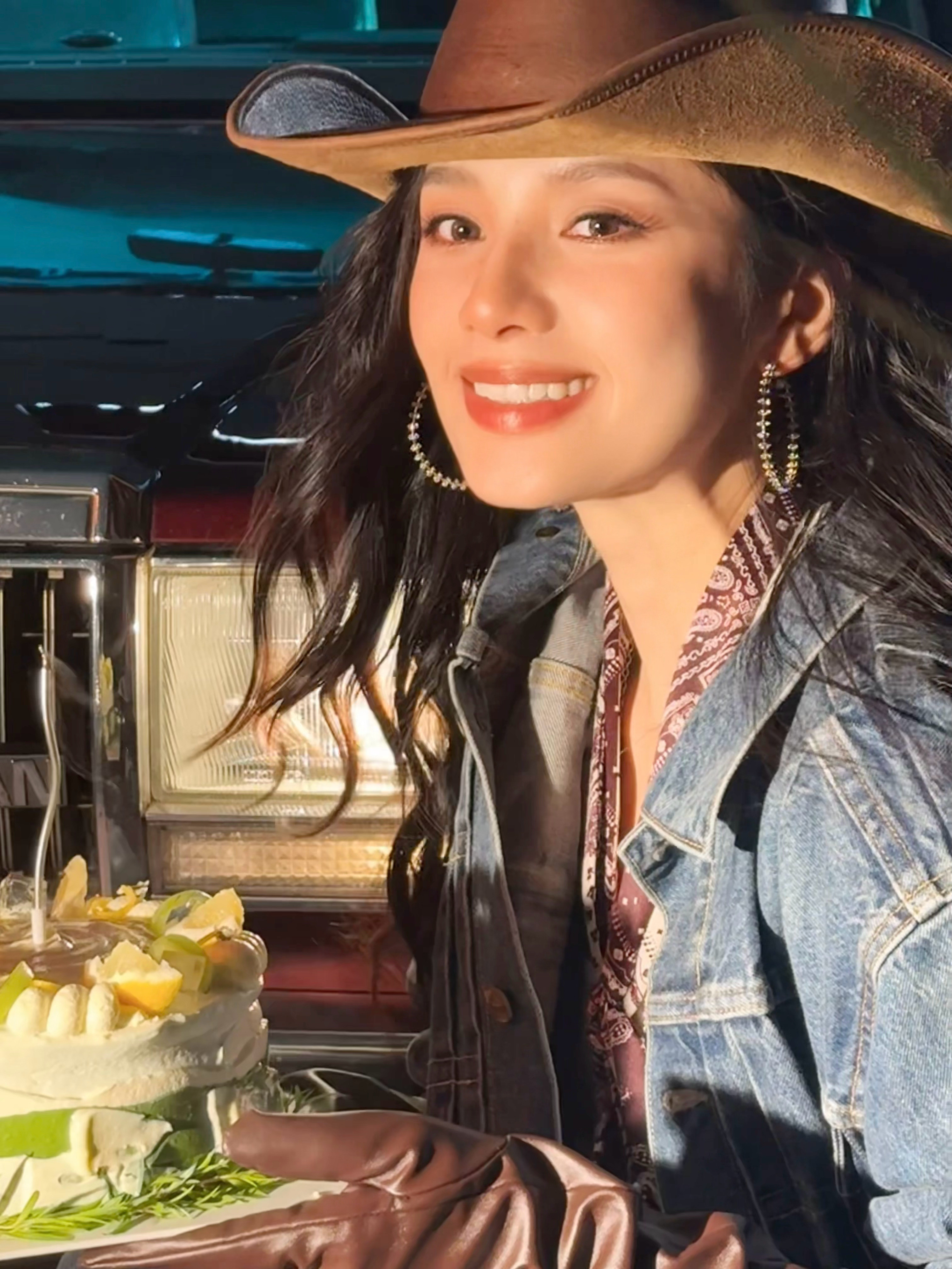 这组真的野性美🐆张婧仪西部牛仔生日大片​​​