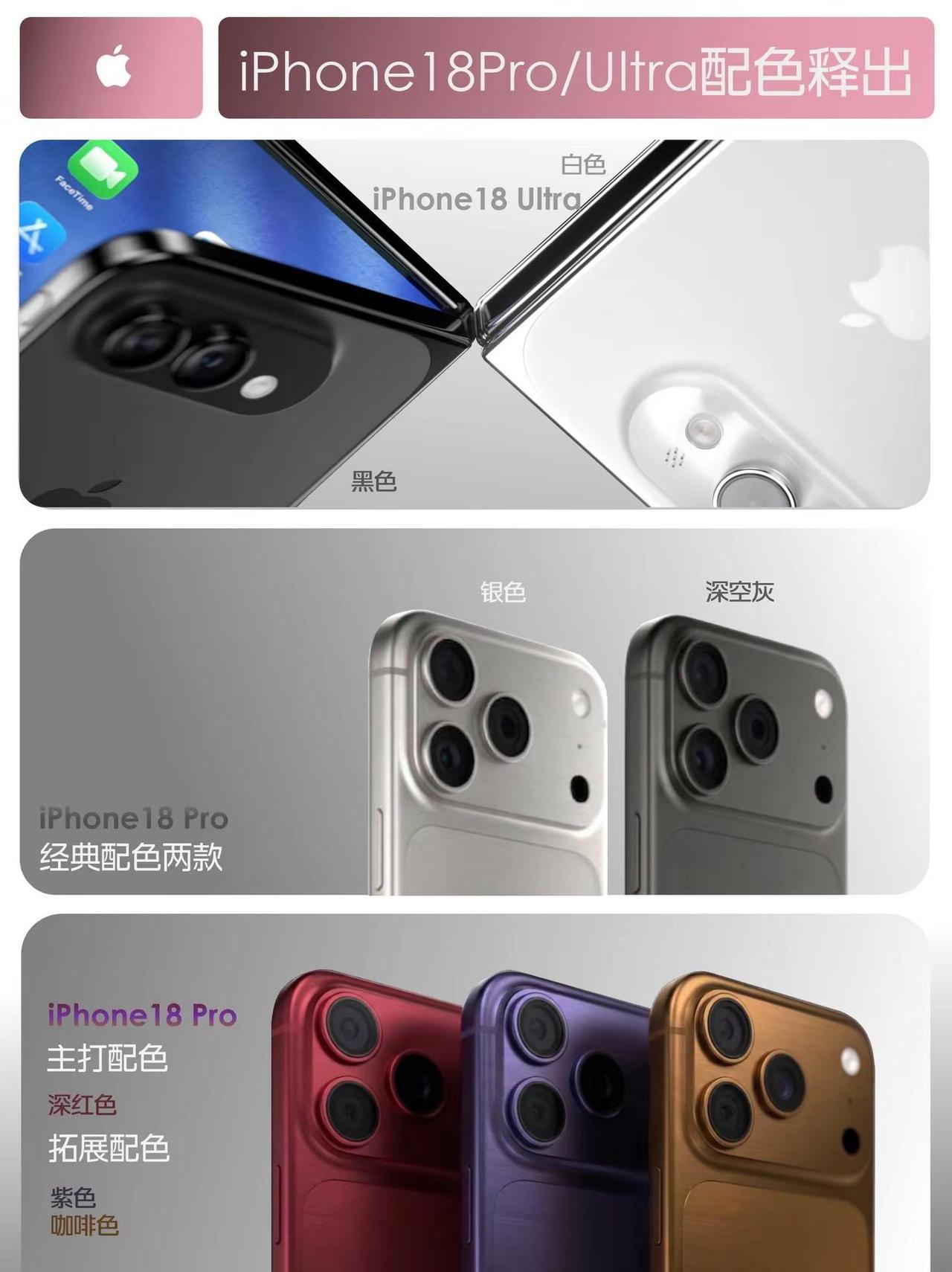 iPhone18Pro系列新品外观爆料。iPhone18Pro系列新品外观爆