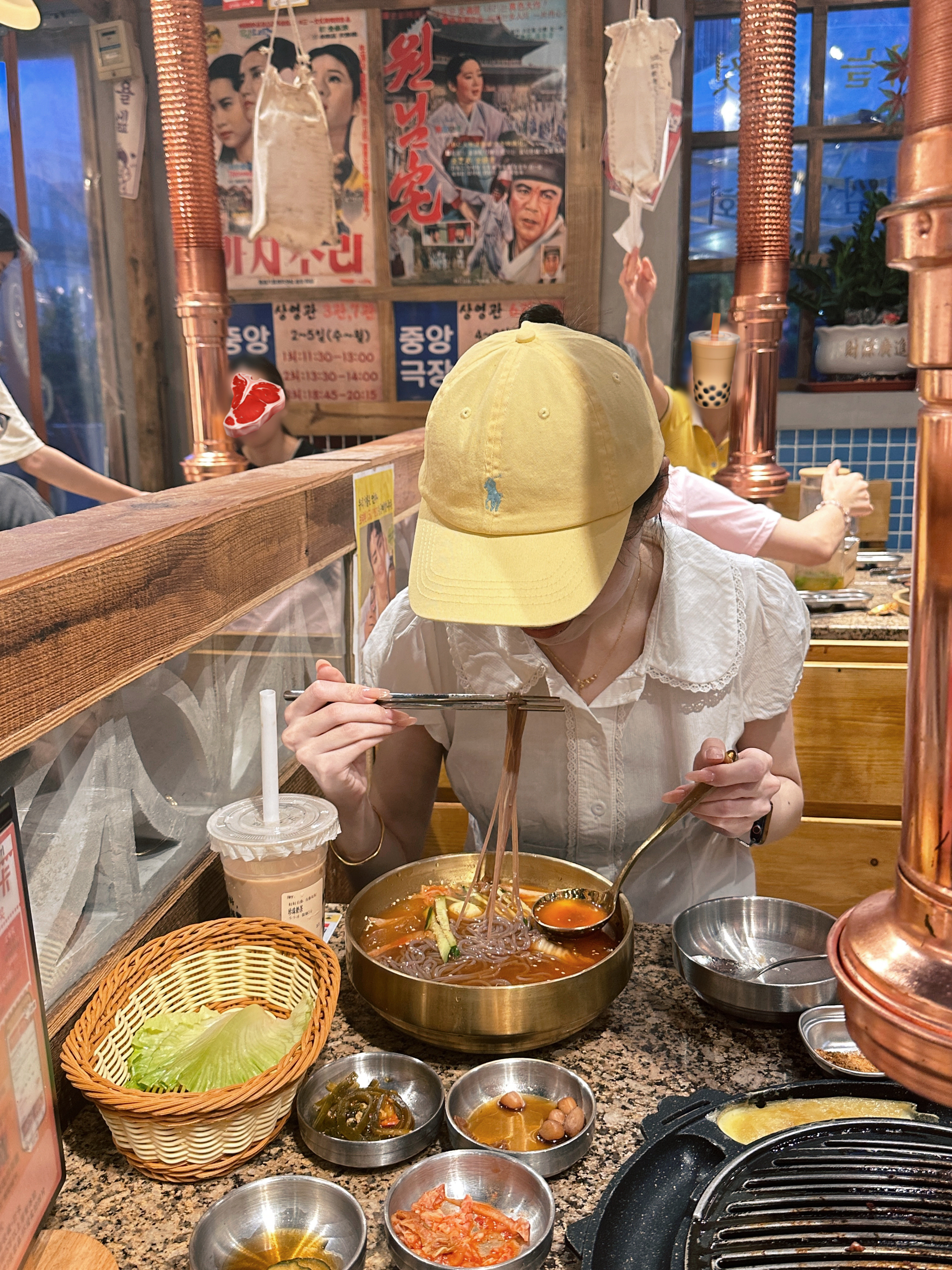 洗了个新鲜头我将这样去吃烤肉​​​