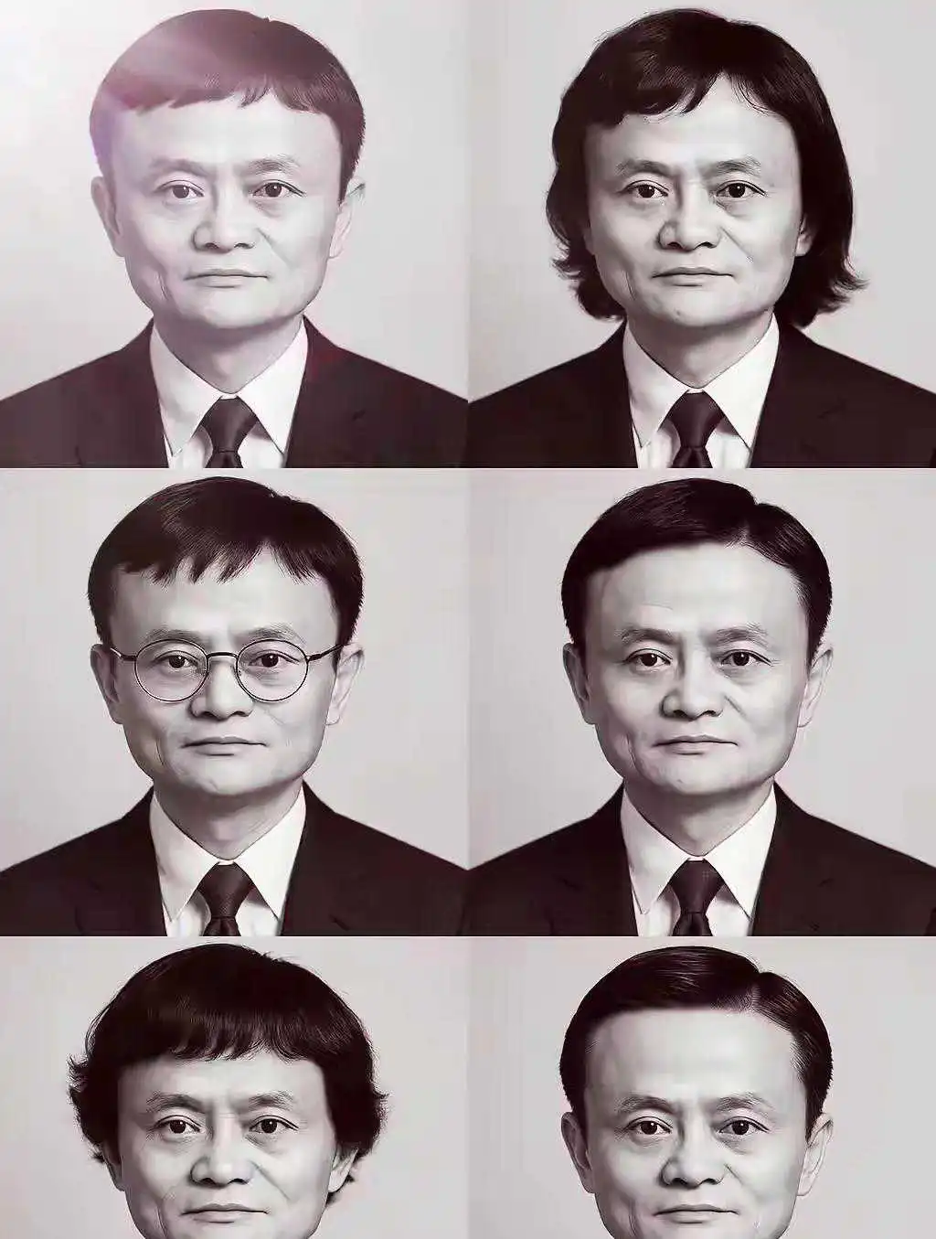 你们觉得哪种发型适合马云？