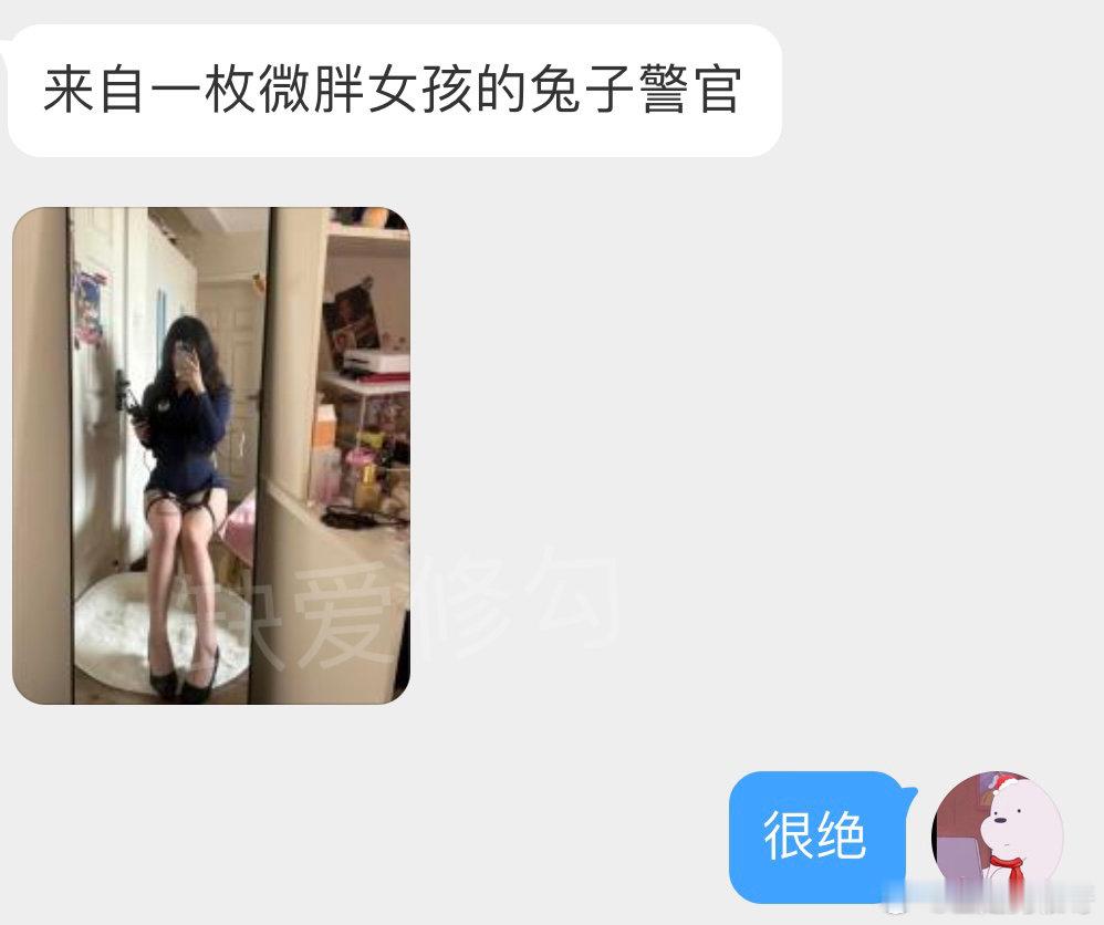 来自一枚微胖女孩的兔子警官​​​