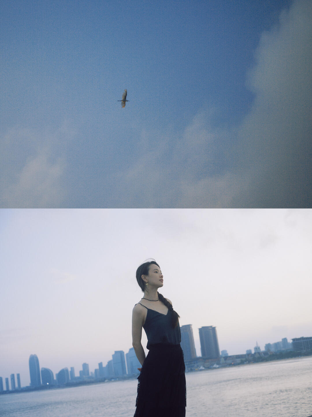 “独自在海边的夜晚”，一组很美的李梦。