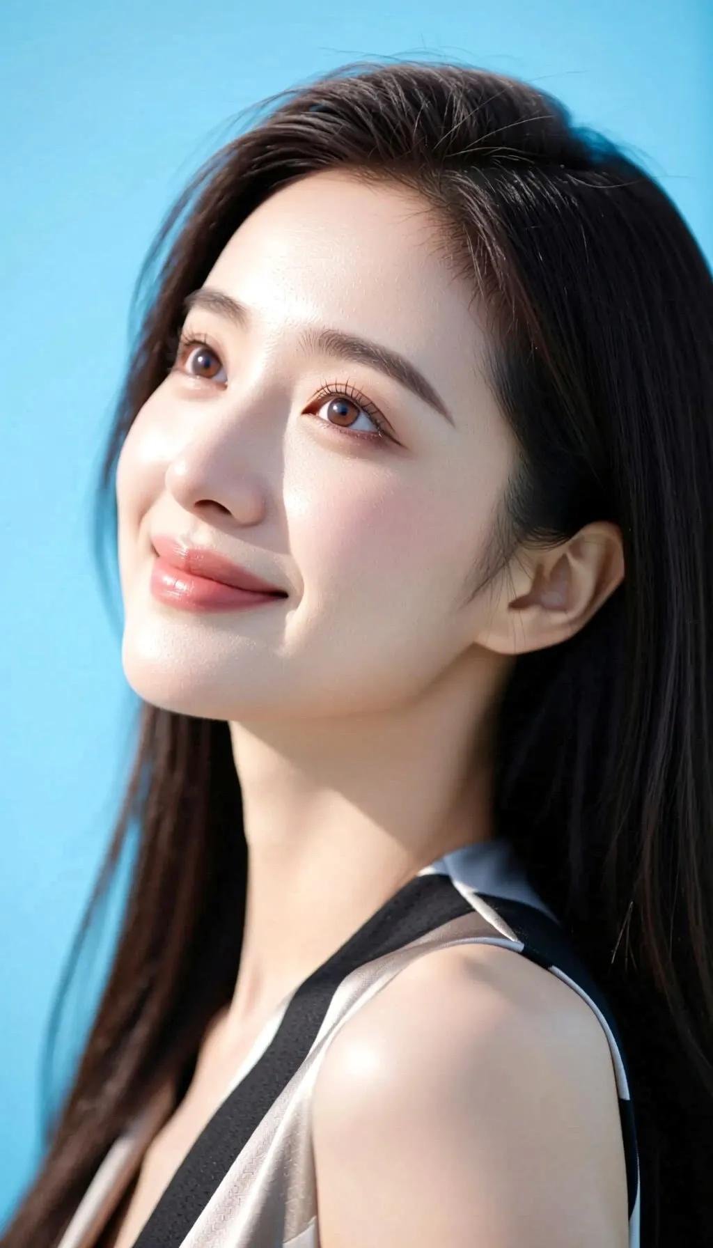 阳光下的微笑，温柔如春风🌞🌸