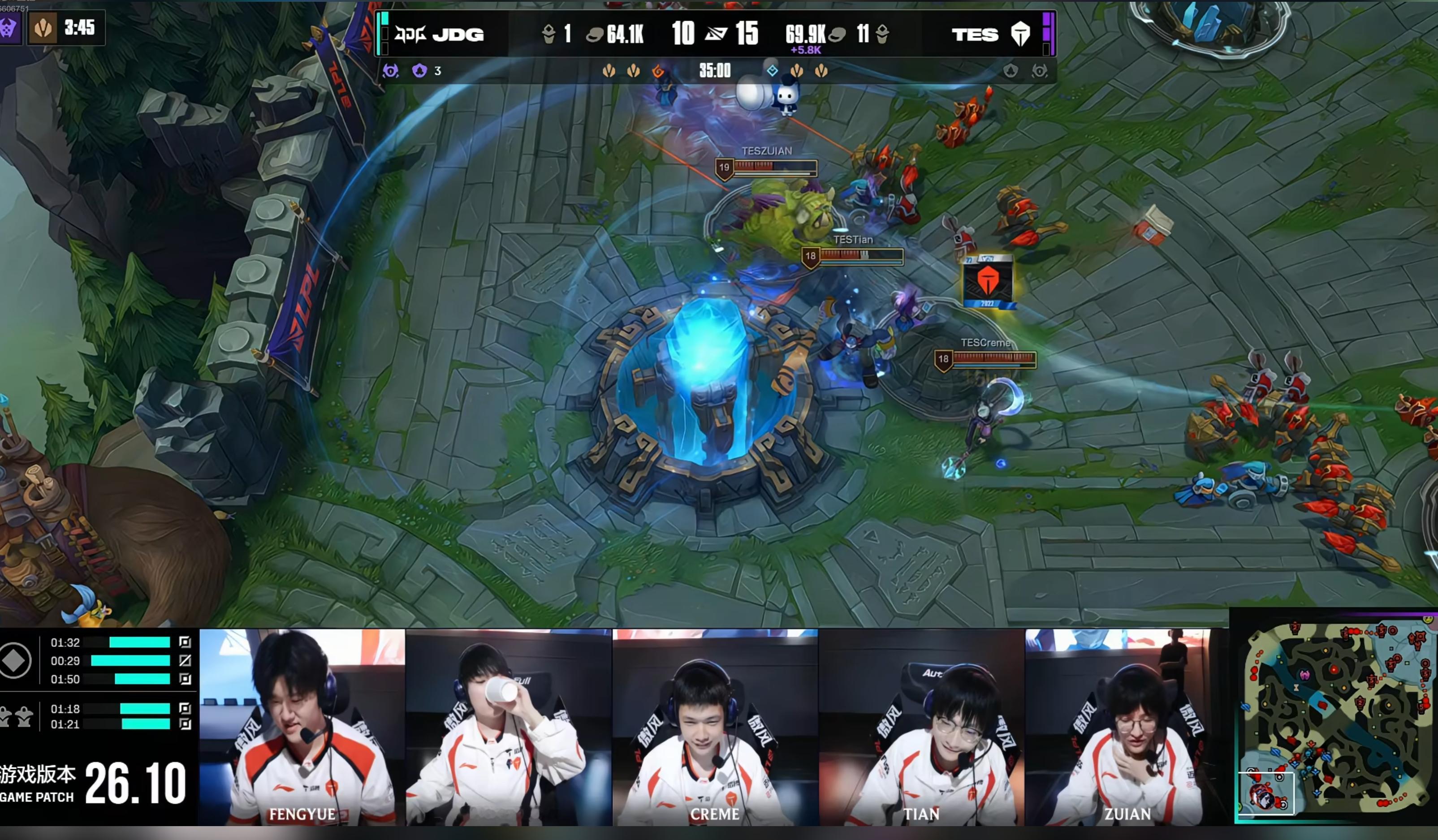 【TES3-1JDG】Xiaoxu再次被抽，ZUIAN对线团战全是画面，JD