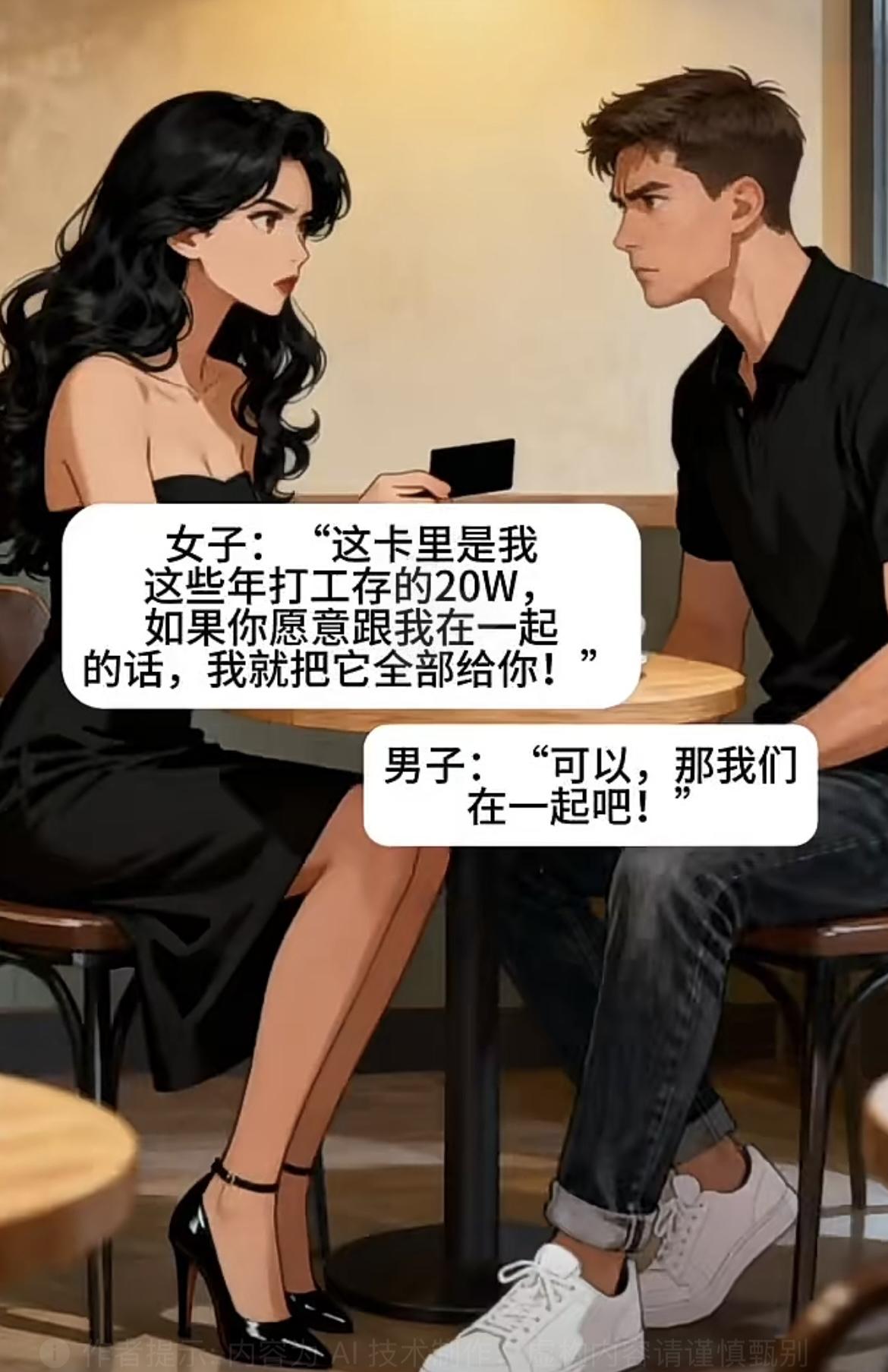 “你可真有出息，刚把20w给你，你就跟我分手”😯😯