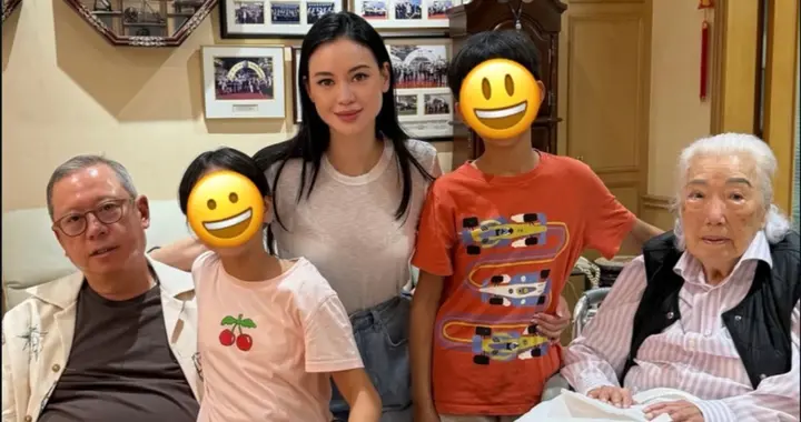 林建岳在大宅为长女林恬儿庆生, 101岁余宝珠罕露面, 看着好精神