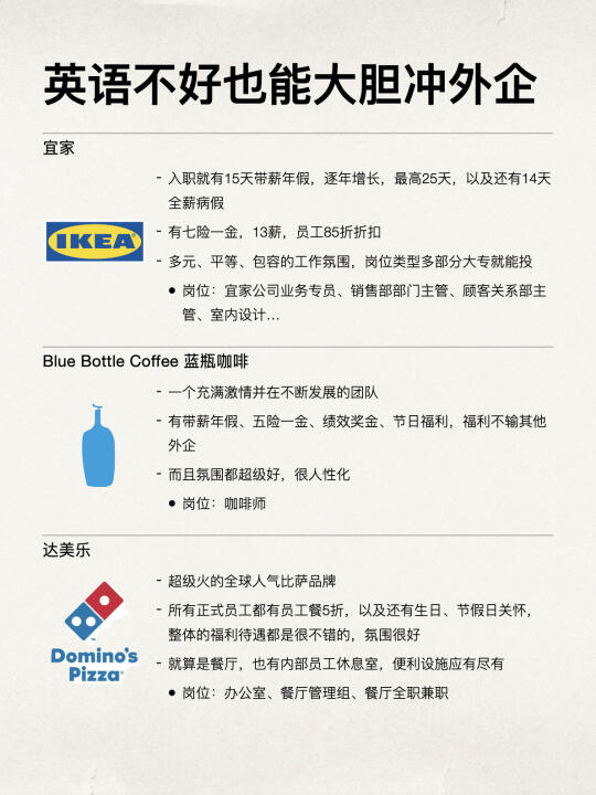 英语不好也能大胆冲的955神仙外企！