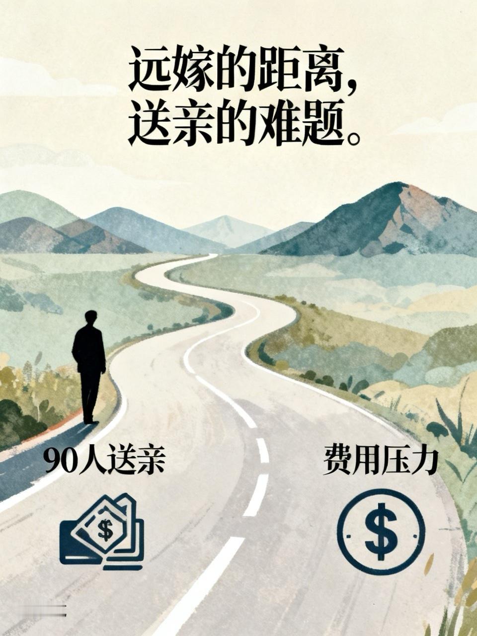 一个女孩说她远嫁2000多公里，娘家要来90多个人送亲。男朋友不同意，现在对她越