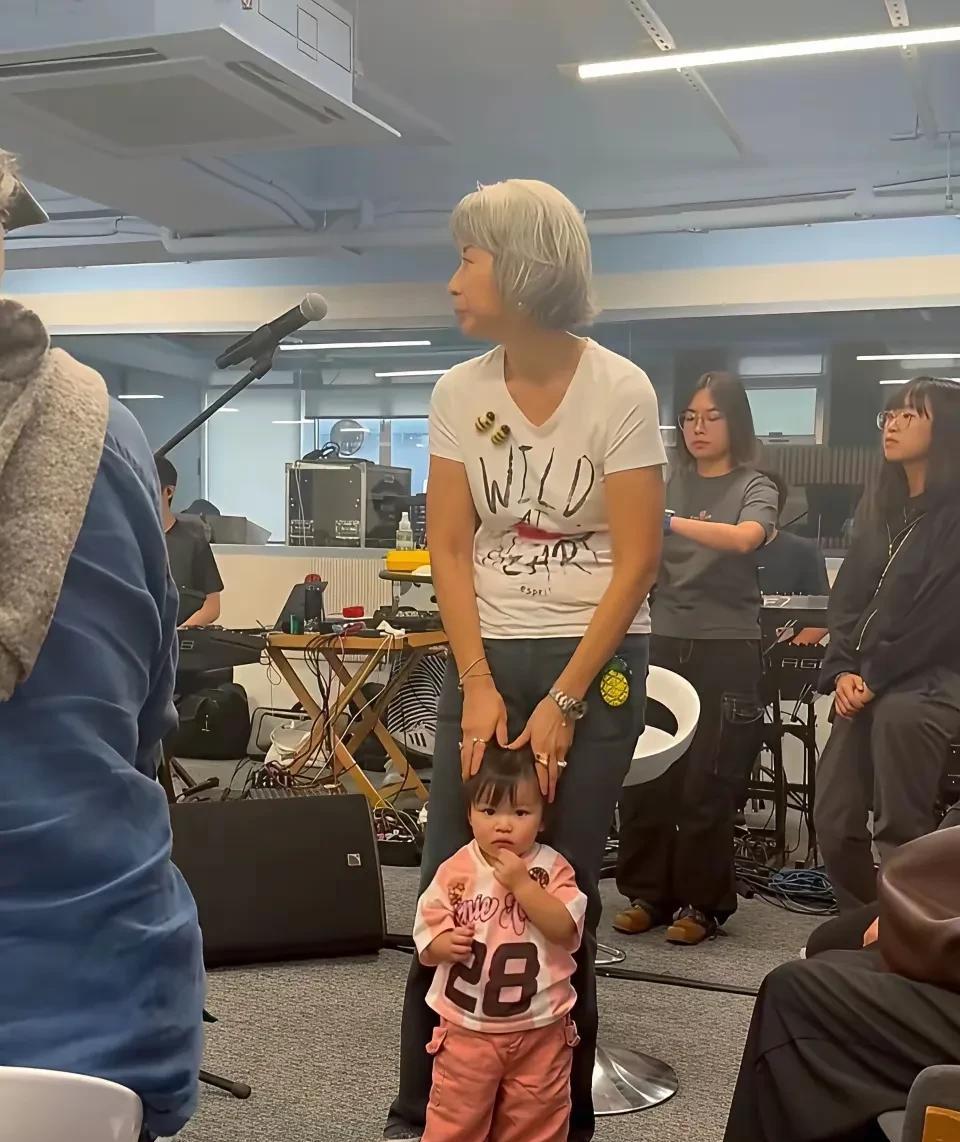 林子祥和叶倩文竟然带着孙女去录音，虽然孙女不是叶倩文亲生的，是林子祥前妻的，但是