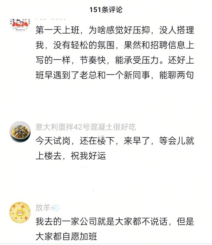 入职第一天的状态
