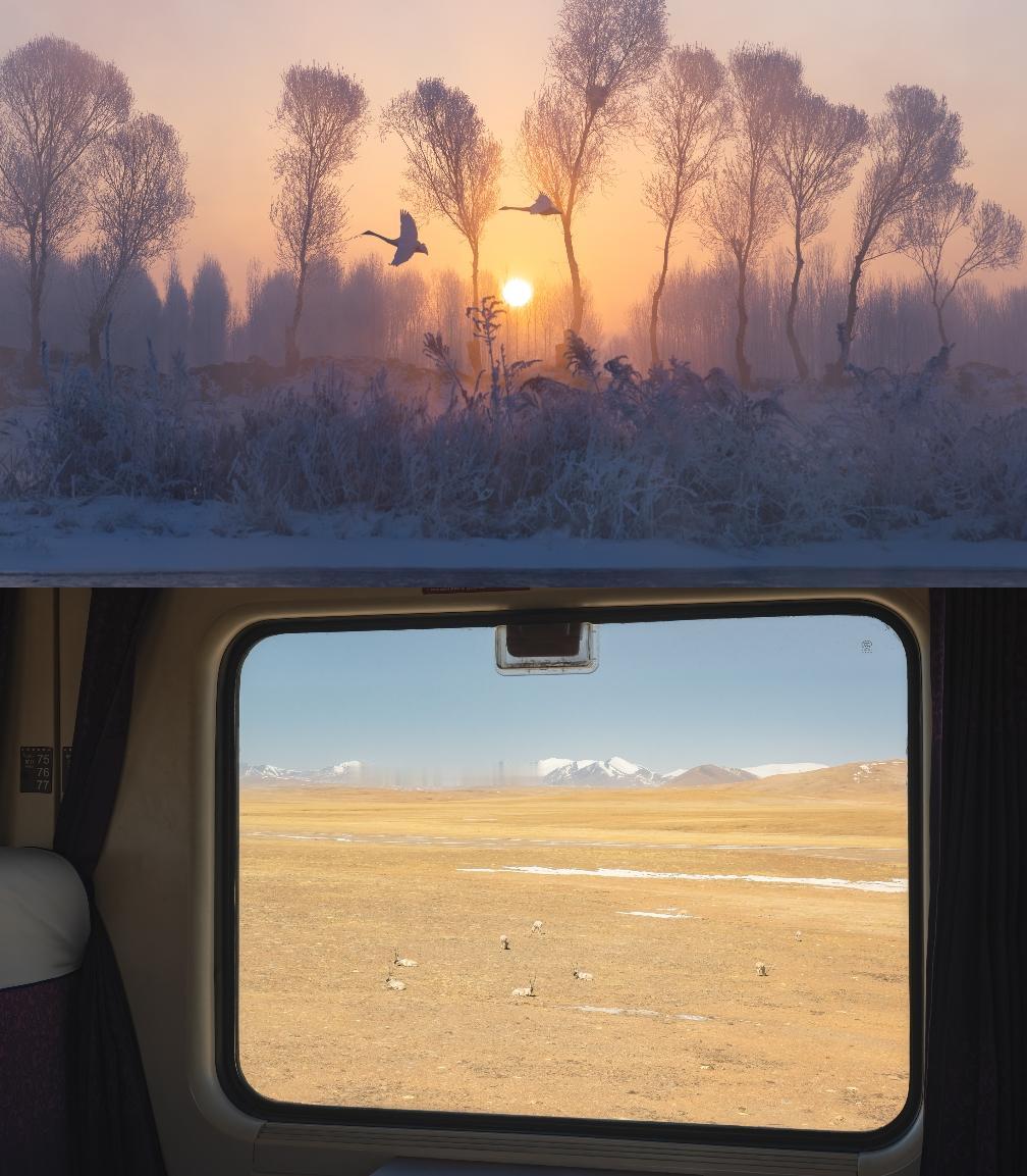 世界地球日，分享一组我拍摄的自然风景与人类活动痕迹的照片拼贴，希望人与自然、人与