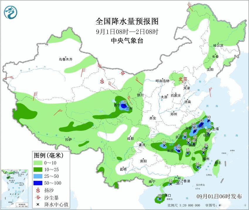 【一周天气——南北差异加大】本周（9月1日-7日），北方冷空气开始变得活跃，而副