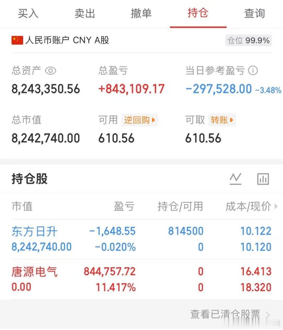 起点：100万本金目标：一年10倍收益（第109天）承诺：全程实盘记录，不藏私、