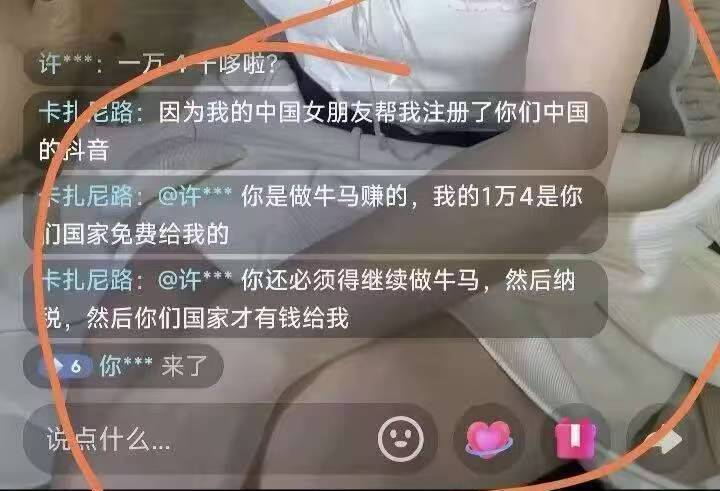 这位拿着奖学金炫耀的非洲留学生也很直白：“你还必须得继续做牛马，然后纳税，然后你