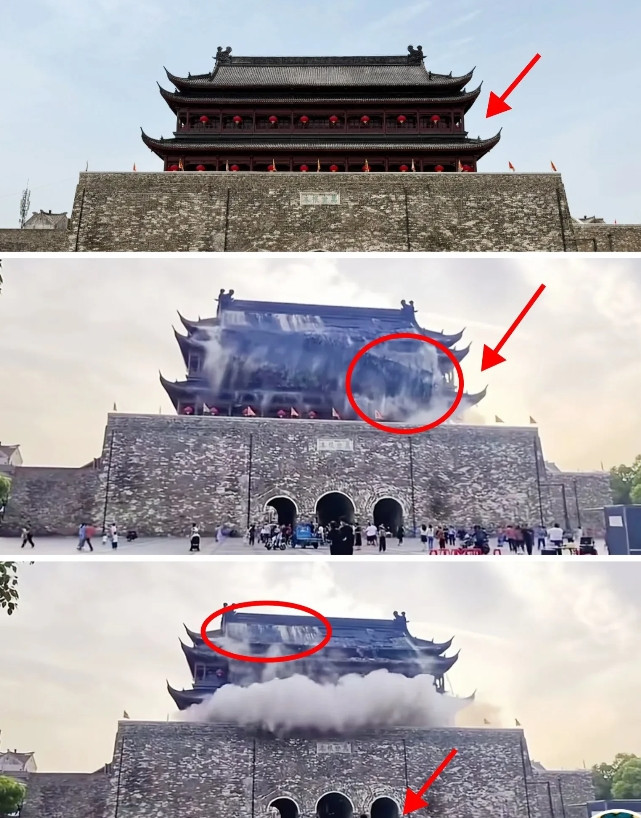 专家果然还是那个专家花了340万修缮的凤阳鼓楼，居然刚完工才一年就塌了！这消
