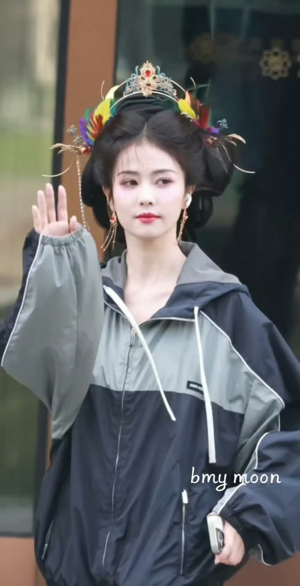 白鹿奔跑吧上班古装路透，还蛮好看的​​​