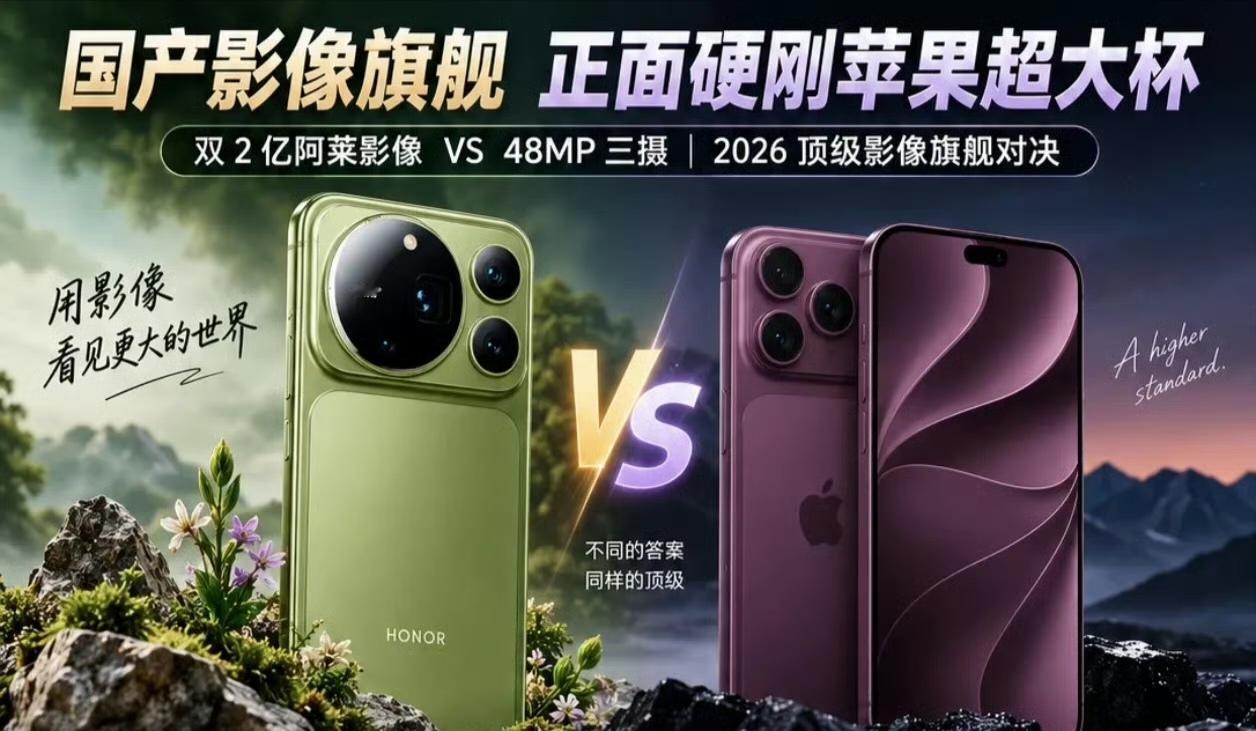荣耀Magic9ProMax型钢iPhone18ProMax影像上二