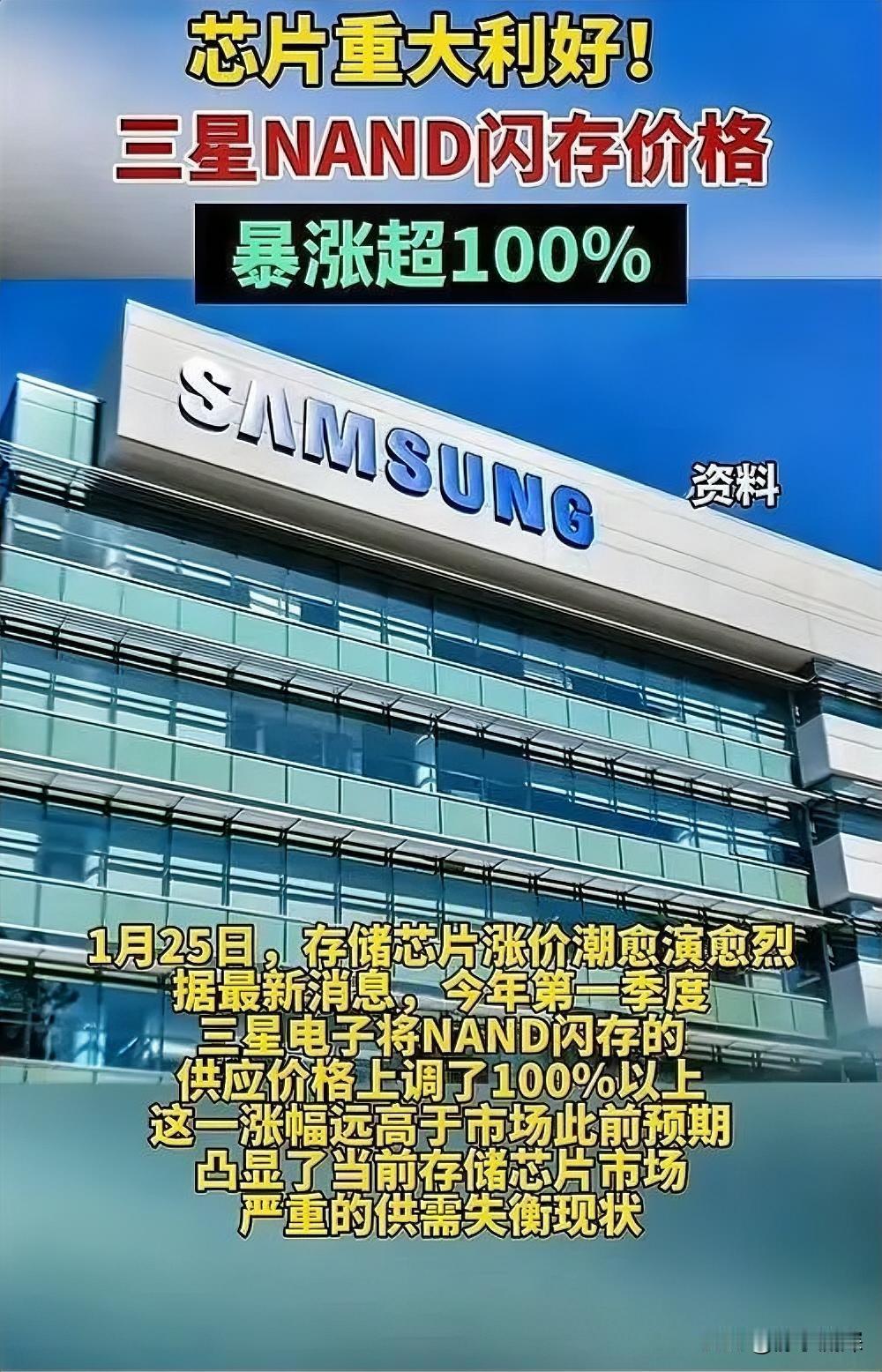 移动设备内存涨没多久，现在闪存产品的又要涨？看来今年电子消费品需要留意一下，存储