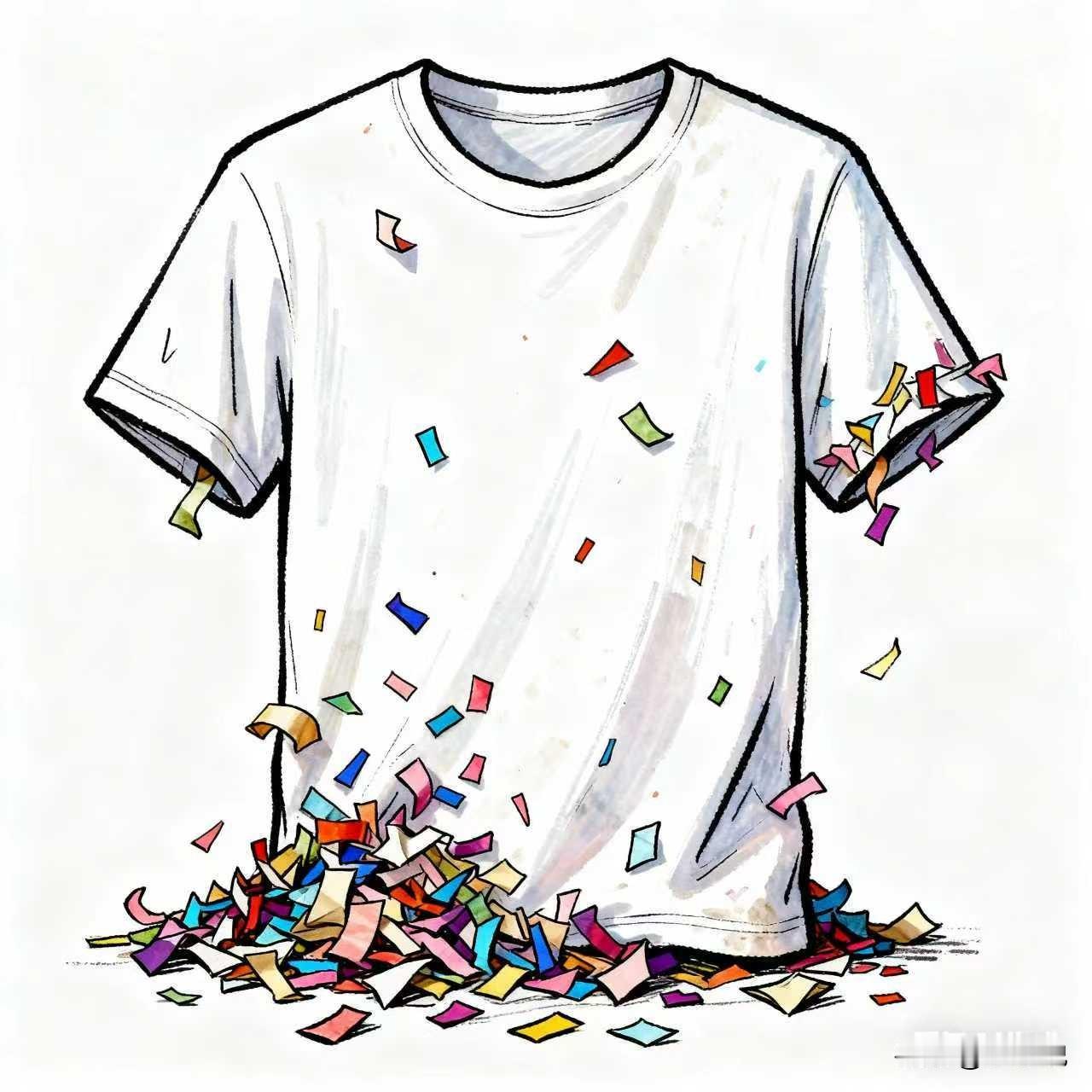 衣服连着卫生纸一起洗了咋办?衣服和卫生纸一起放进洗衣机洗后，最头疼的就是“纸屑