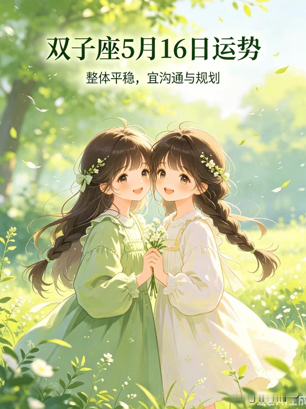 ✨双子座5月16日-17日运势｜先稳后顺·好运来双子座朋友们：收好这两
