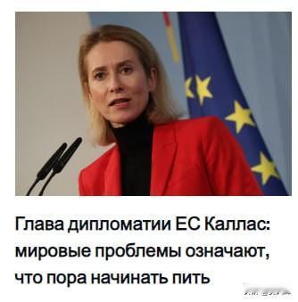 欧盟外交负责人就全球局势戏称“该喝一杯了”卡娅·卡拉斯在与欧洲议会议员的非正