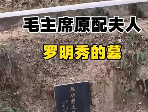 这张照片是毛泽东原配罗明秀的墓地，这处墓地不属于韶山的红色旅游景点，也没经过专门