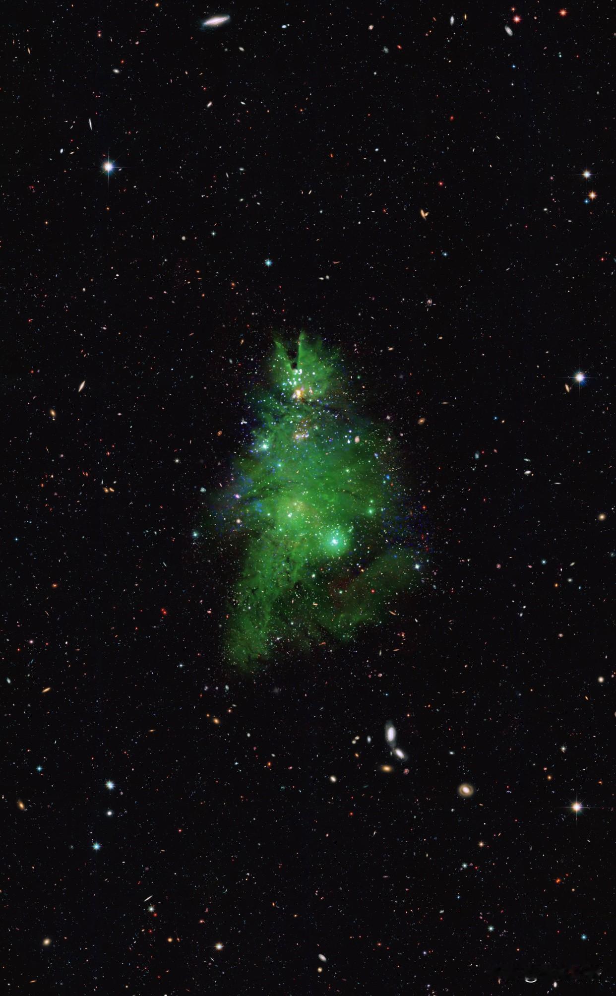 来自宇宙深处的圣诞祝福，简直浪漫到骨子里！圣诞居然收到了来自2500光年外的