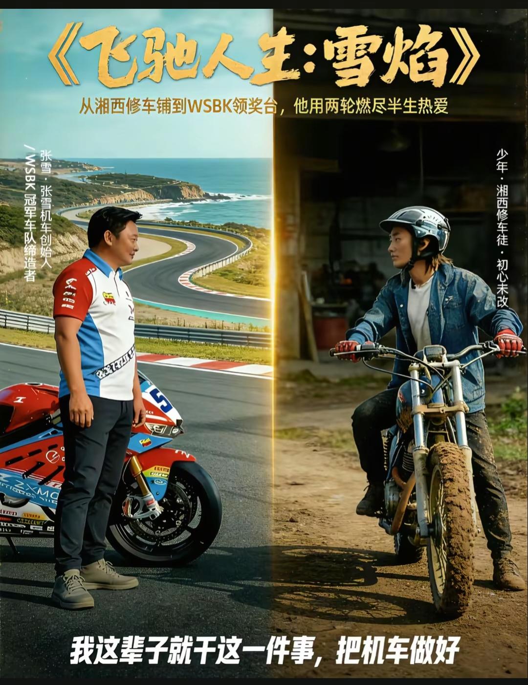 《飞驰人生》现实的剧本已经写好了，就等待韩寒去拍的！张雪机车取得国际比赛大奖