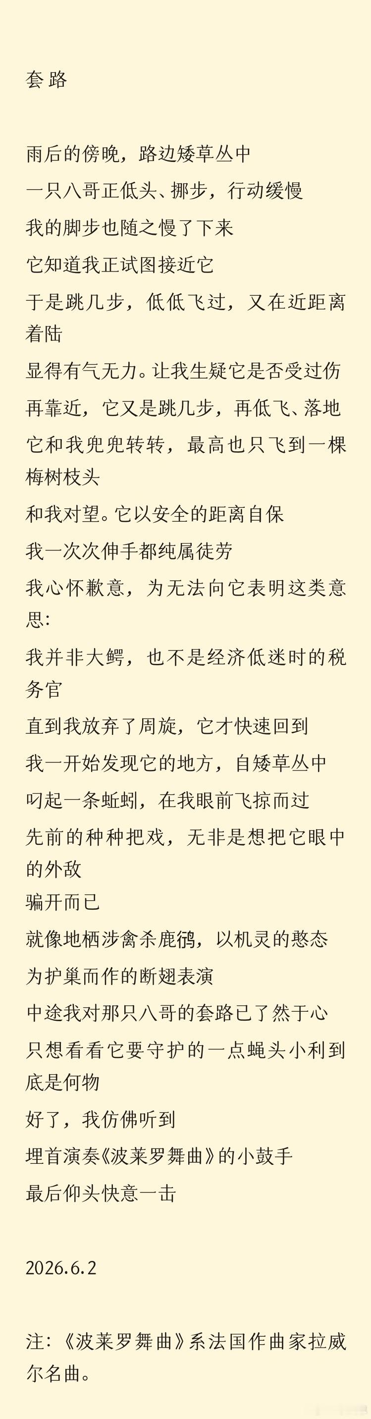 套路