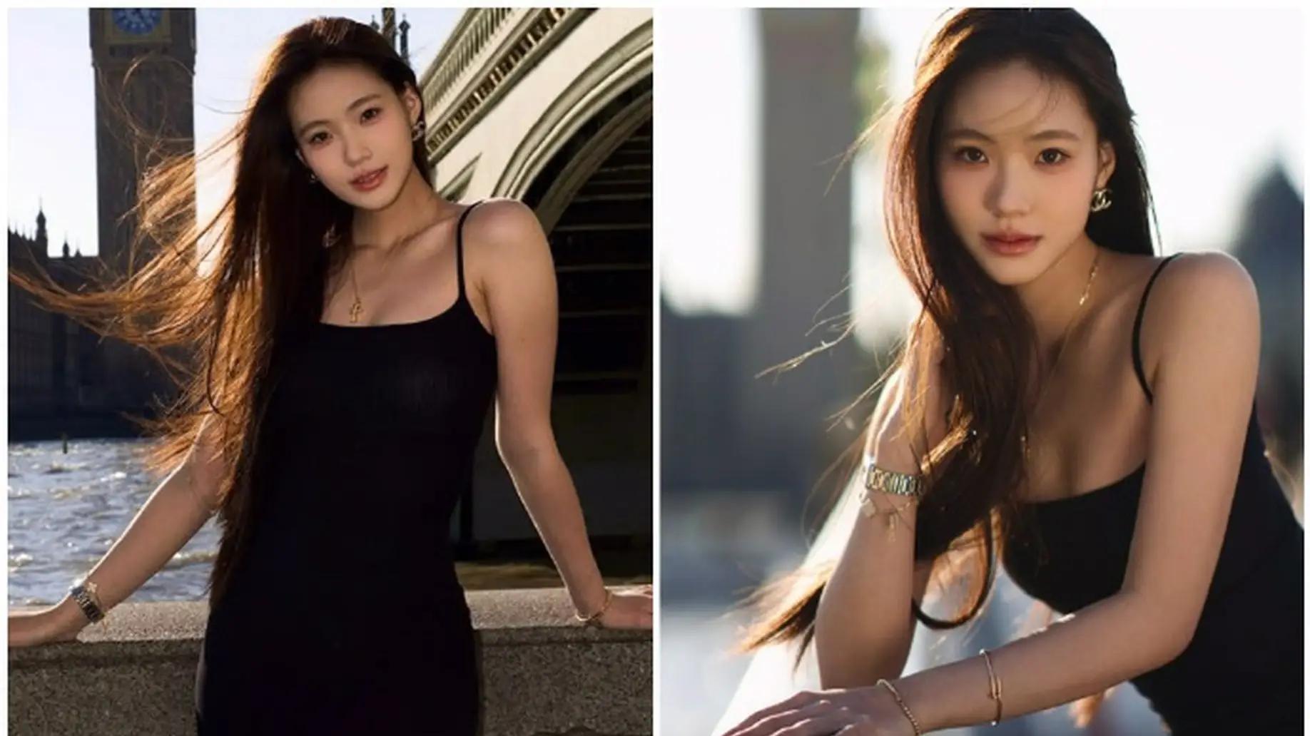 小S二女儿英国度假美炸!黑色吊带裙秀出逆天比例,17岁豪门名媛范碾压同龄人