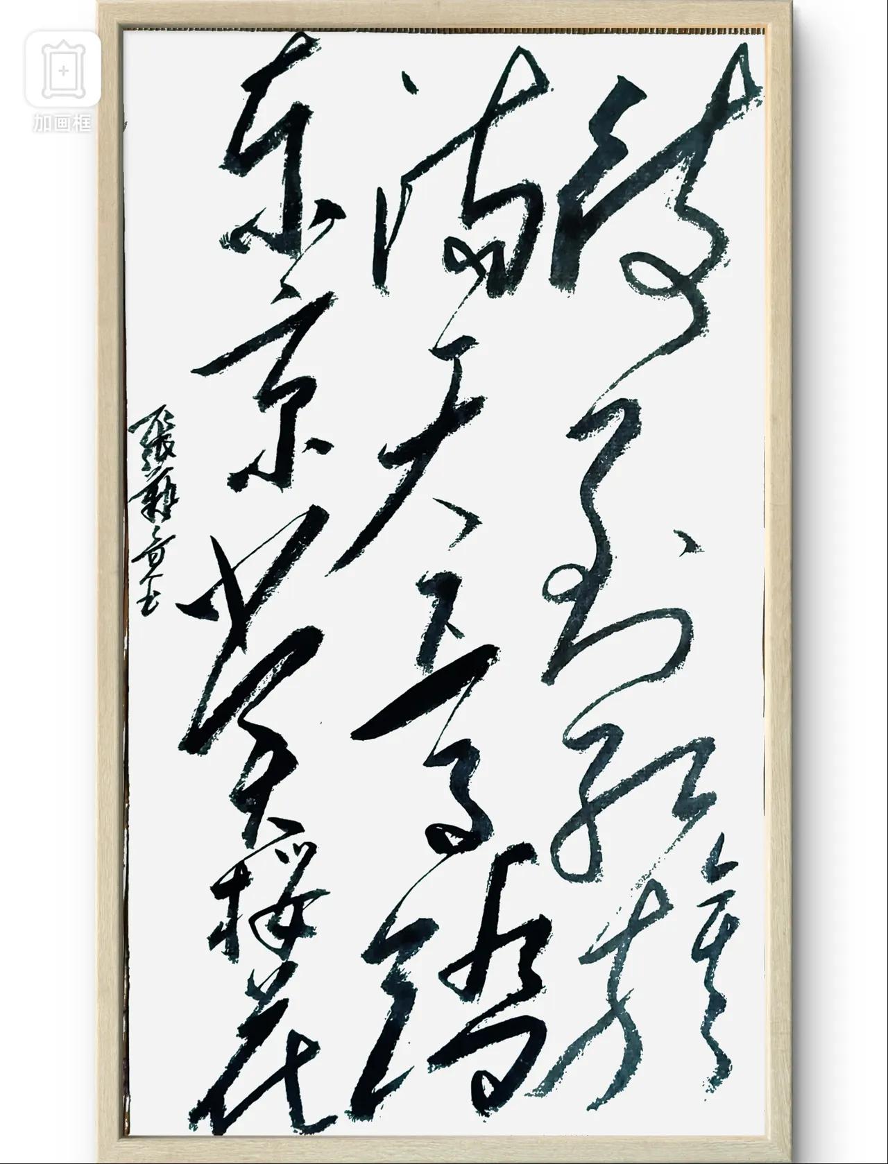 待到红旗满天下,马踏——赏樱花。这毛体书法写的好,抓住了毛体书法大开大合,互相穿