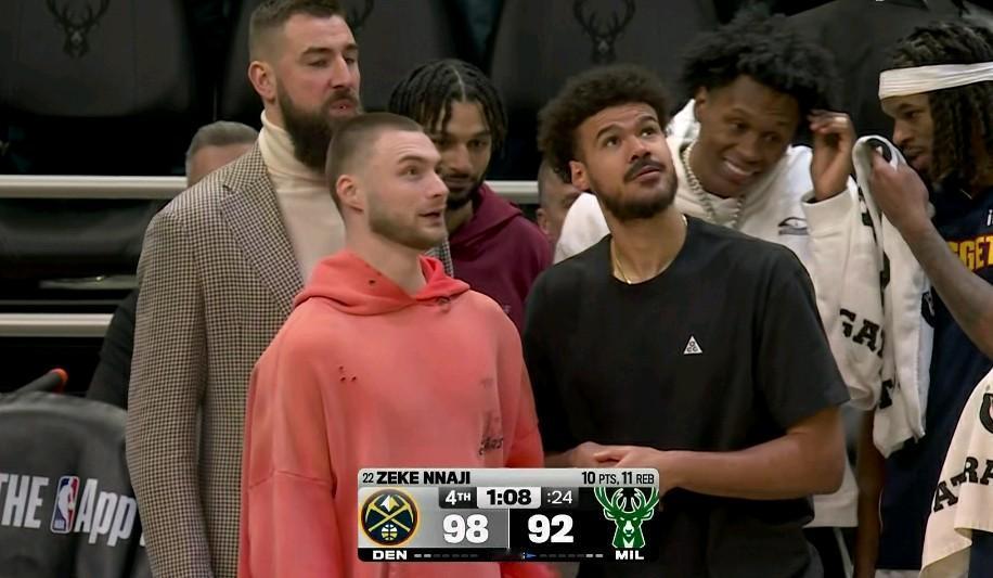 当下nba联盟：我只佩服掘金！！！太疯狂了，超级残阵掘金再次战胜了字母哥的雄