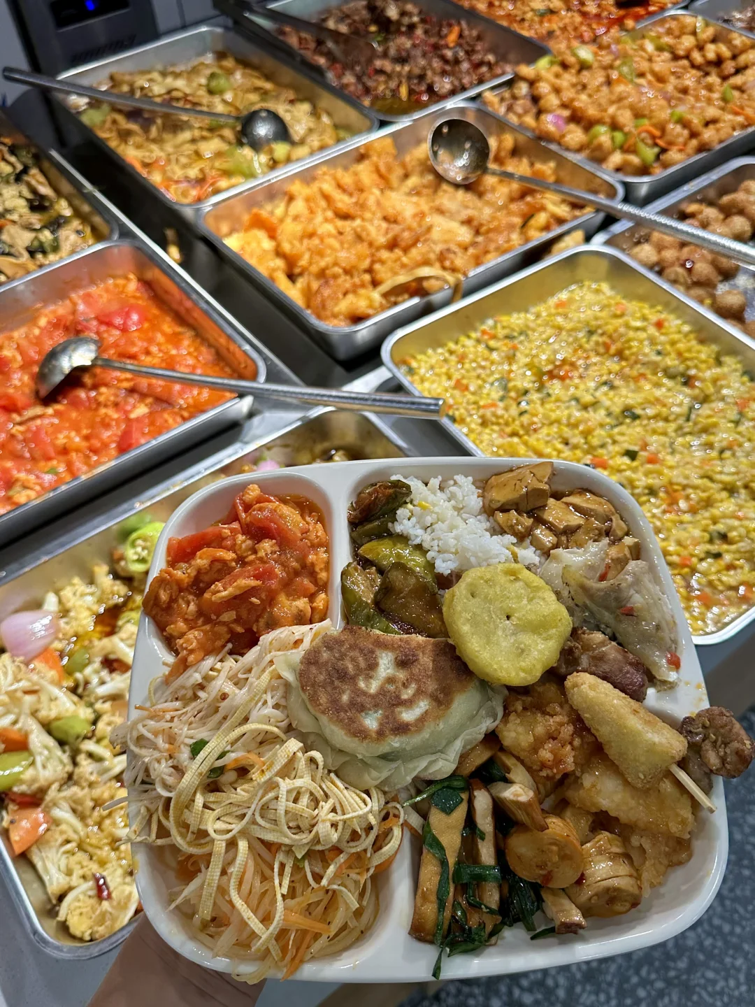 沈阳💰17自助麻辣烫炸串鸭货盒饭带饮料