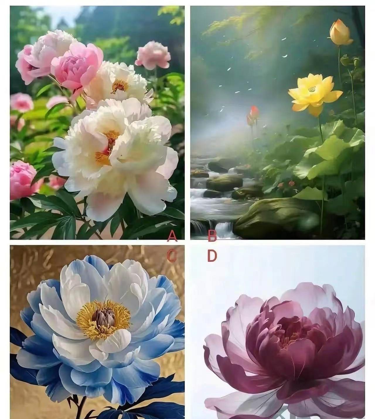 测一测你什么时候会“时来运转”？四图选一，你最喜欢哪朵花？
