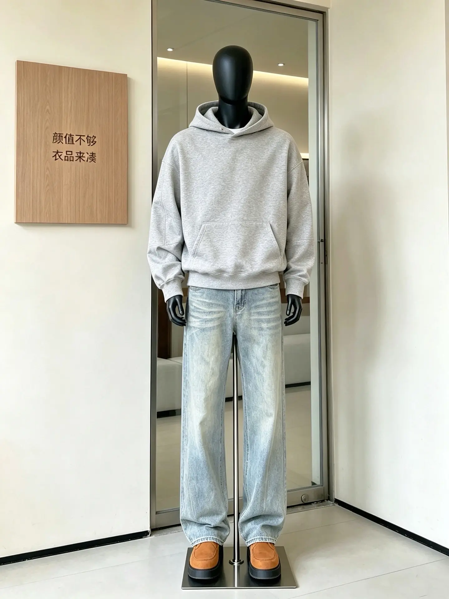 男人穿直筒牛仔裤简直帅呆了 修饰腿型显高