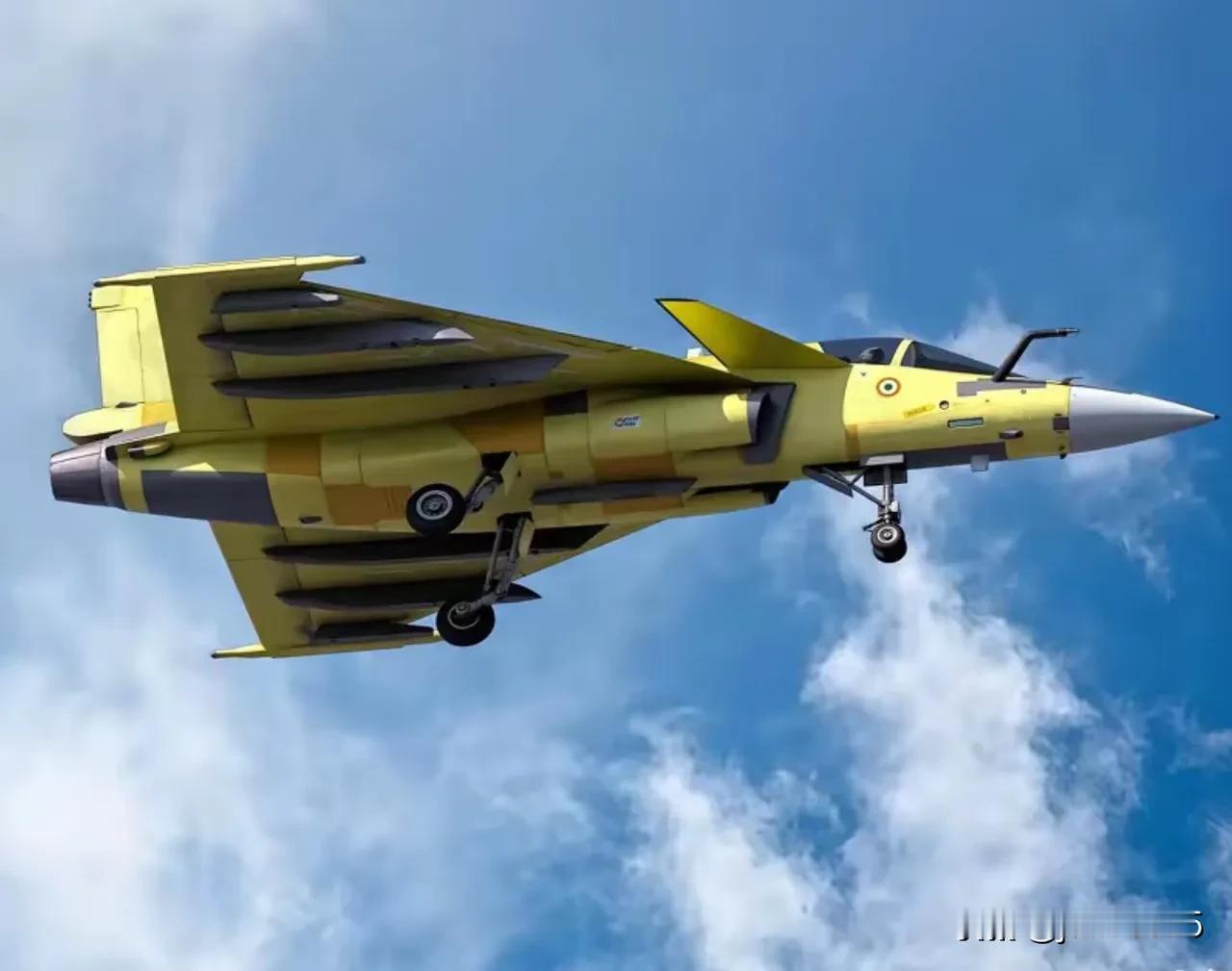 印度想雄起，要造可以单挑歼-10C的PPT版光辉MK2战斗机！印度最近推出了光