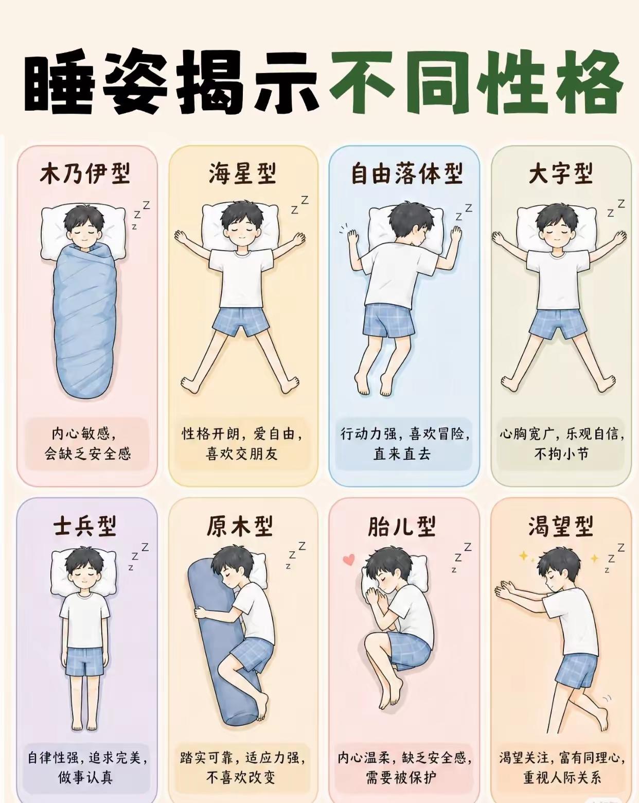 趴着睡啥性格[捂脸哭]