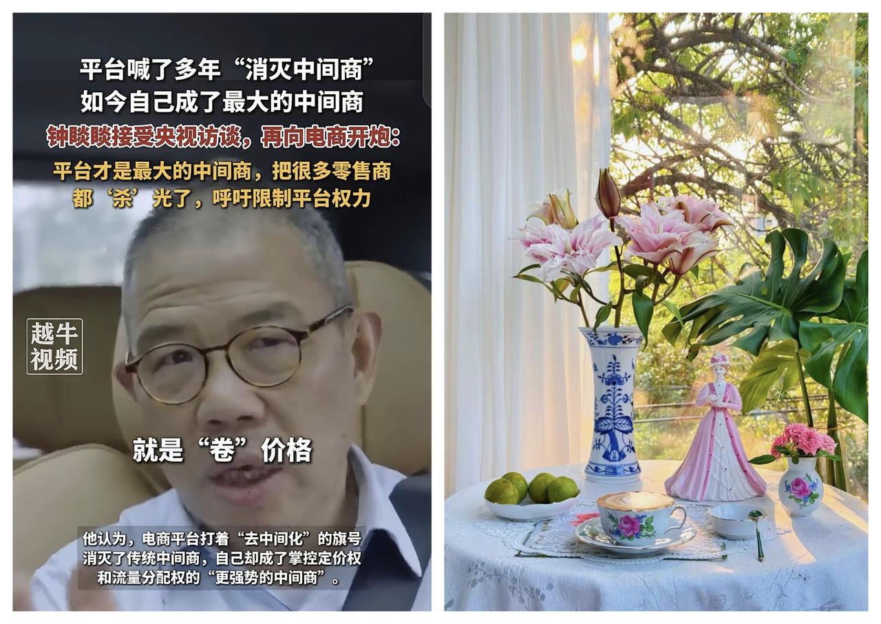 ✨电商平台竟成了最大“中间商”✨✧贫道个人很同意钟睒睒的观点。电商平台的确