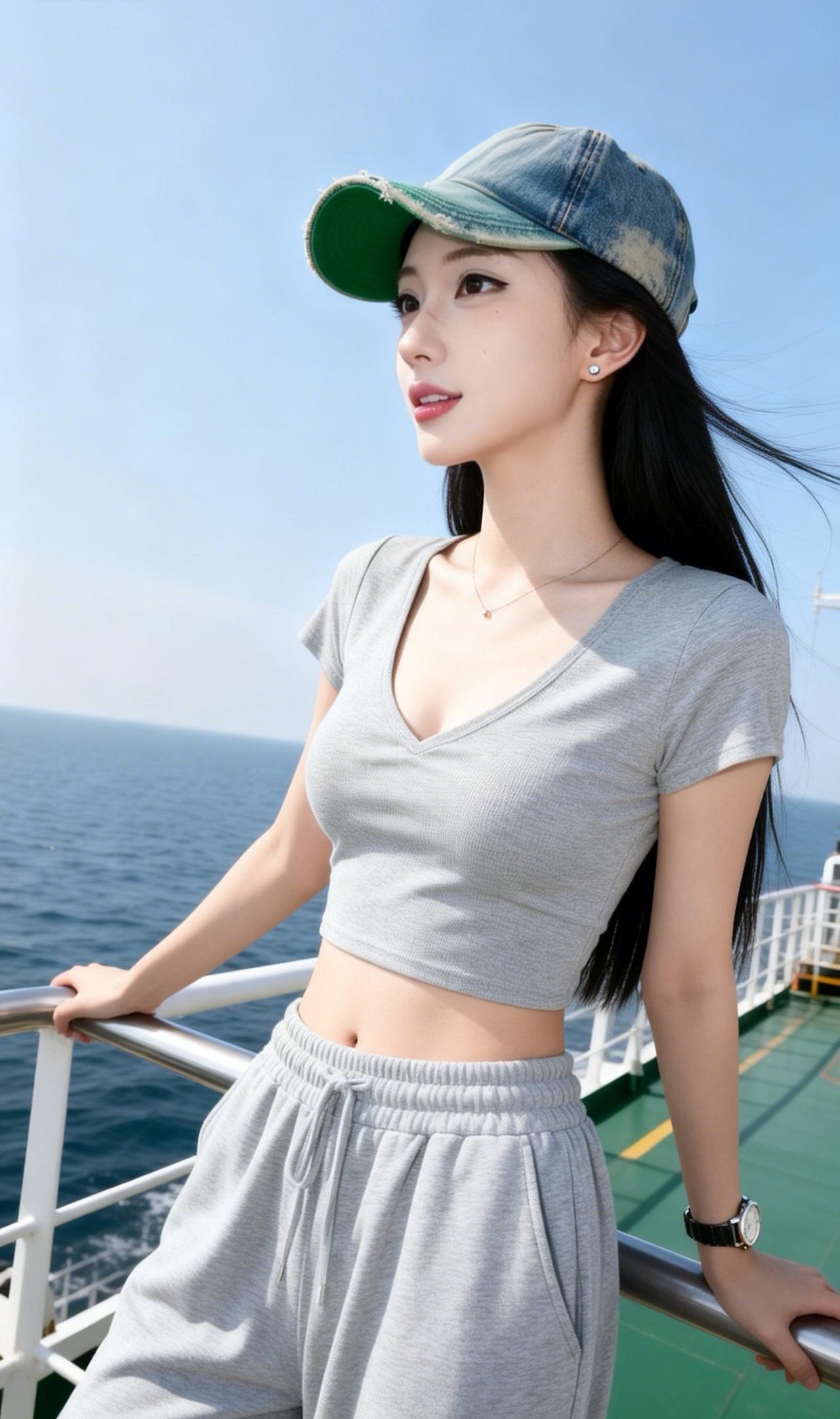 海边风景美海边美女照