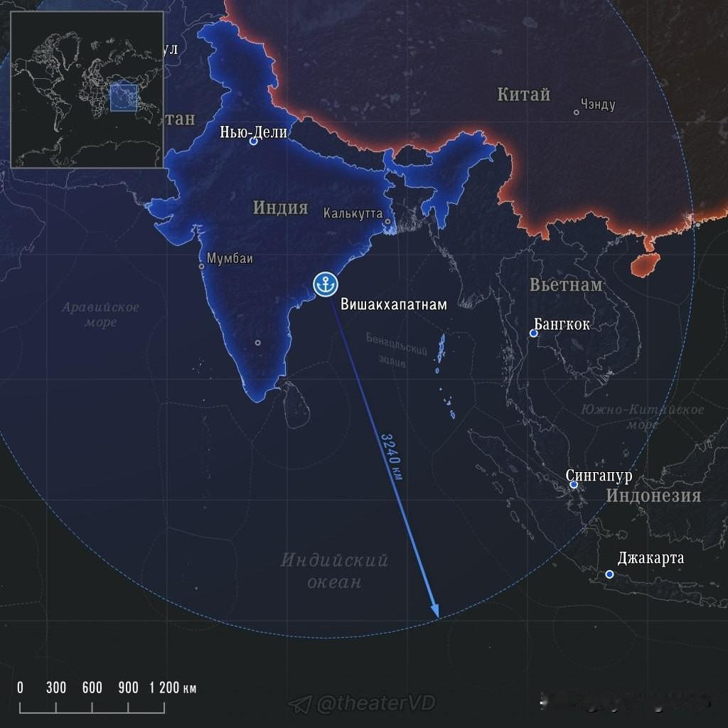🚀🇮🇳印度成功试射K-4潜射弹道导弹12月23日星期二，印度在孟加拉