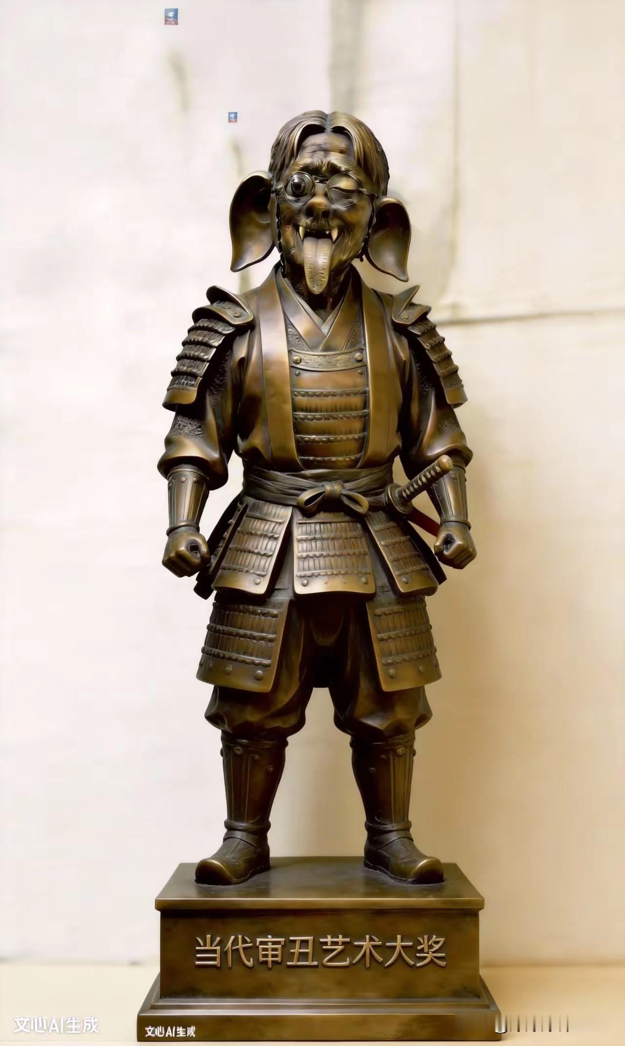 真是讽刺到了极点。前两天我正儿八经写，讲田世信教授把孔子和秋瑾雕得没人样，结果