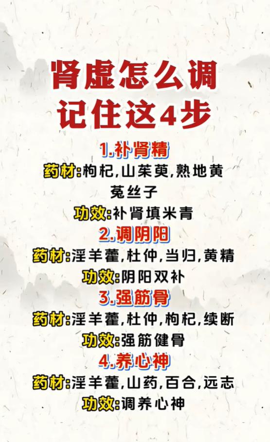 肾气亏虚如何调养？分四步填精、调阴阳、养身心