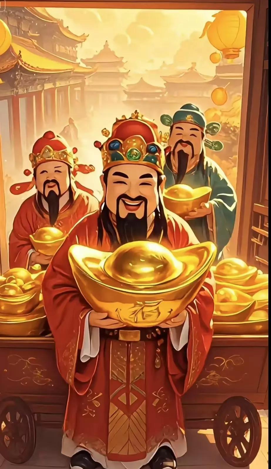 看到财神别划走，财神祝你家宅兴旺，无病无灾，灾祸不侵，八方来财，诸事如意，好