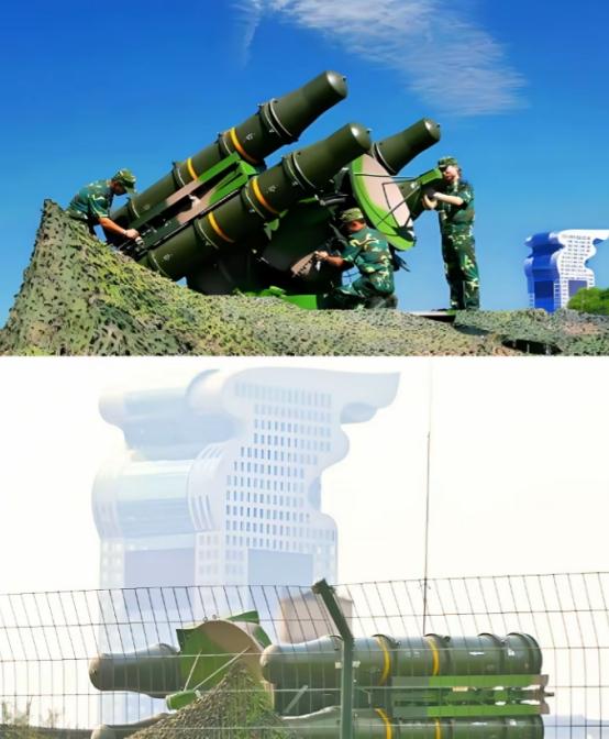 这是2008年北京奥运会期间，部署在北京市区内的“红旗7”防空导弹发射车。这也是