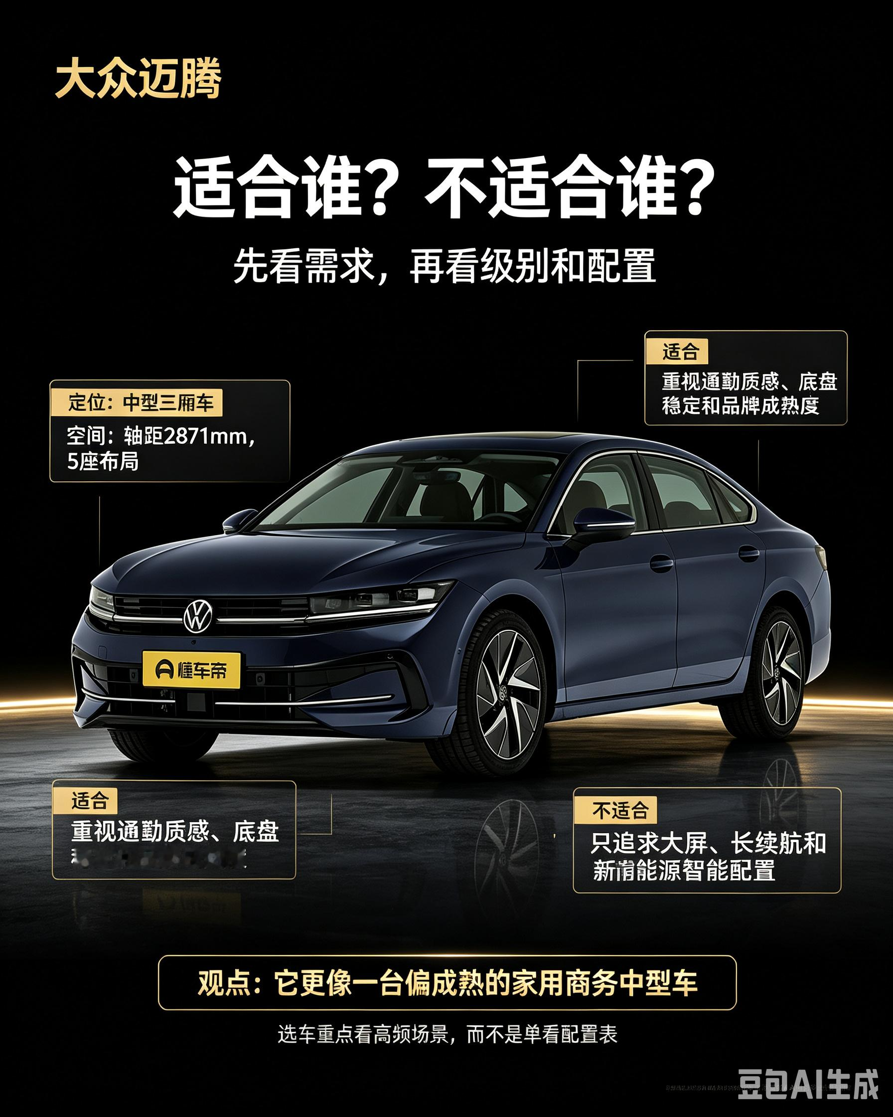迈腾选前必看：适合谁不适合谁